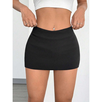 Γυναικείος σορτς με ελαστική μέση, δύο τόνων, casual - βαμβάκι χρώματος φυσικού, CVC, χαλαρή γραμμή