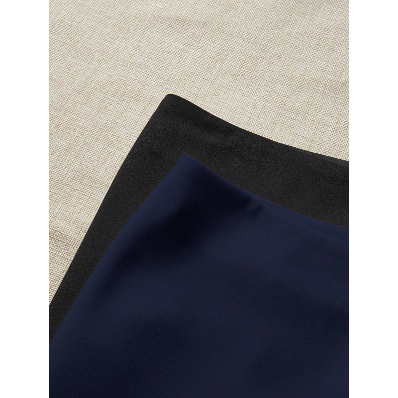 Șorturi scurte pentru femei cu talie elastică, două nuanțe, casual - bumbac natural colorat, CVC, croială lejeră