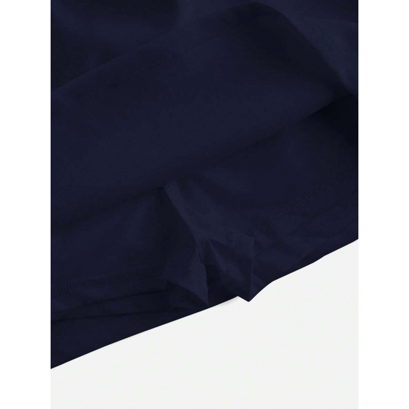 Șorturi scurte pentru femei cu talie elastică, două nuanțe, casual - bumbac natural colorat, CVC, croială lejeră