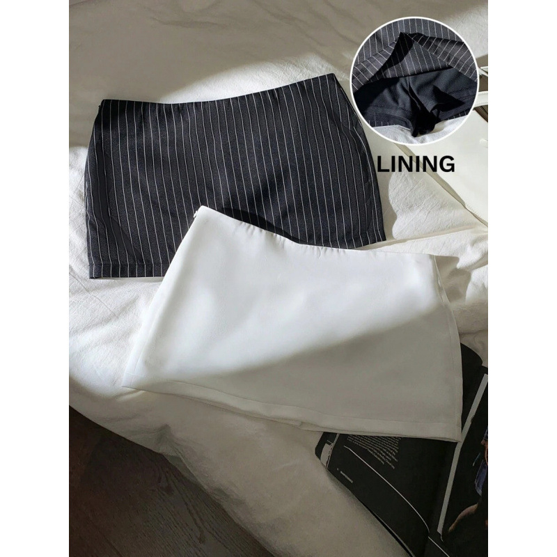 Șorturi scurte pentru femei cu talie elastică, două nuanțe, casual - bumbac natural colorat, CVC, croială lejeră