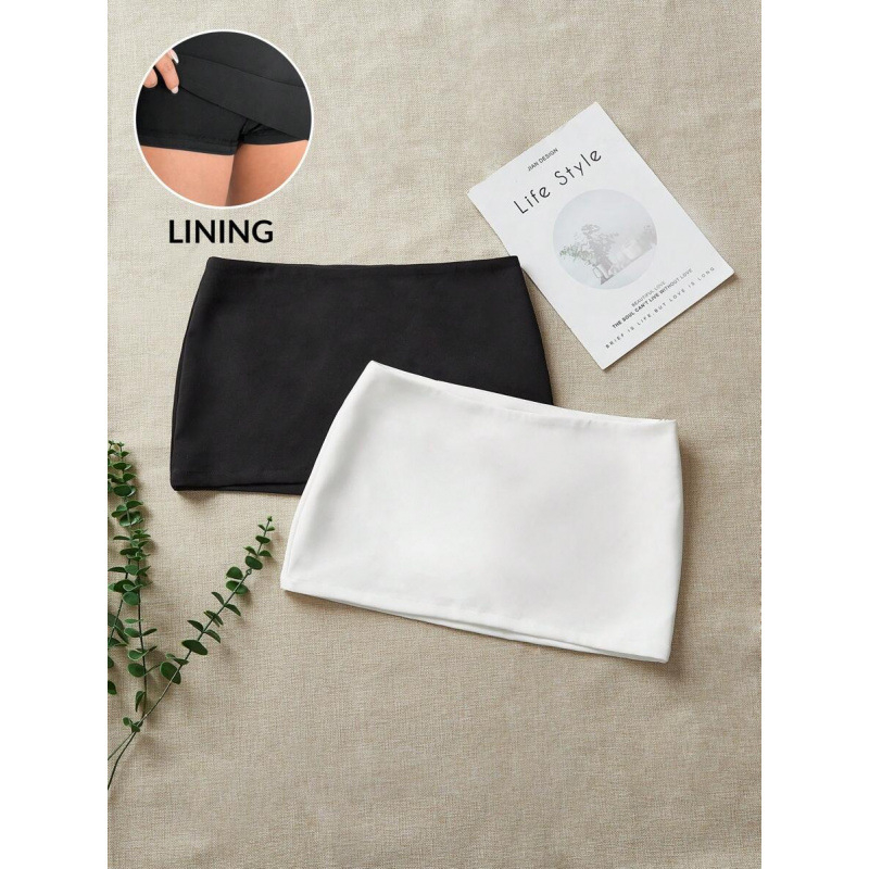 Șorturi scurte pentru femei cu talie elastică, două nuanțe, casual - bumbac natural colorat, CVC, croială lejeră