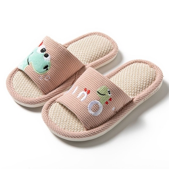 Παιδικές παντόφλες με δεινοσαύρο – ανοιχτό μπροστινό μέρος, αντιολισθητικές, εσωτερικές για καλοκαίρι (Ηλικία: 1-3 ετών; Άνω: EVA; Σόλα: PVC)