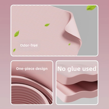 Chengbai jogas paklājs, materiāls NBR, biezums 10 mm, svars 300 g, vienkrāsains dizains, piemērots fitness un dejai