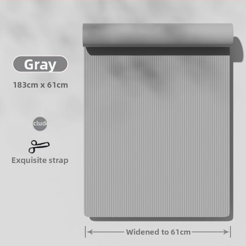 Chengbai jogas paklājs, materiāls NBR, biezums 10 mm, svars 300 g, vienkrāsains dizains, piemērots fitness un dejai