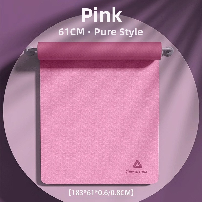 Chengbai jogas paklājs, materiāls NBR, biezums 10 mm, svars 300 g, vienkrāsains dizains, piemērots fitness un dejai