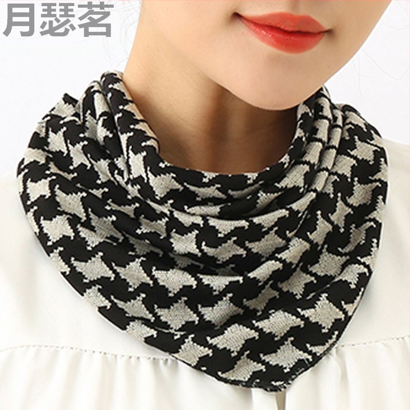 Koreai stílusú háromszög nyakmelegítő télre, Yue Se Ming márka, fő anyag tartalma 11–20%.