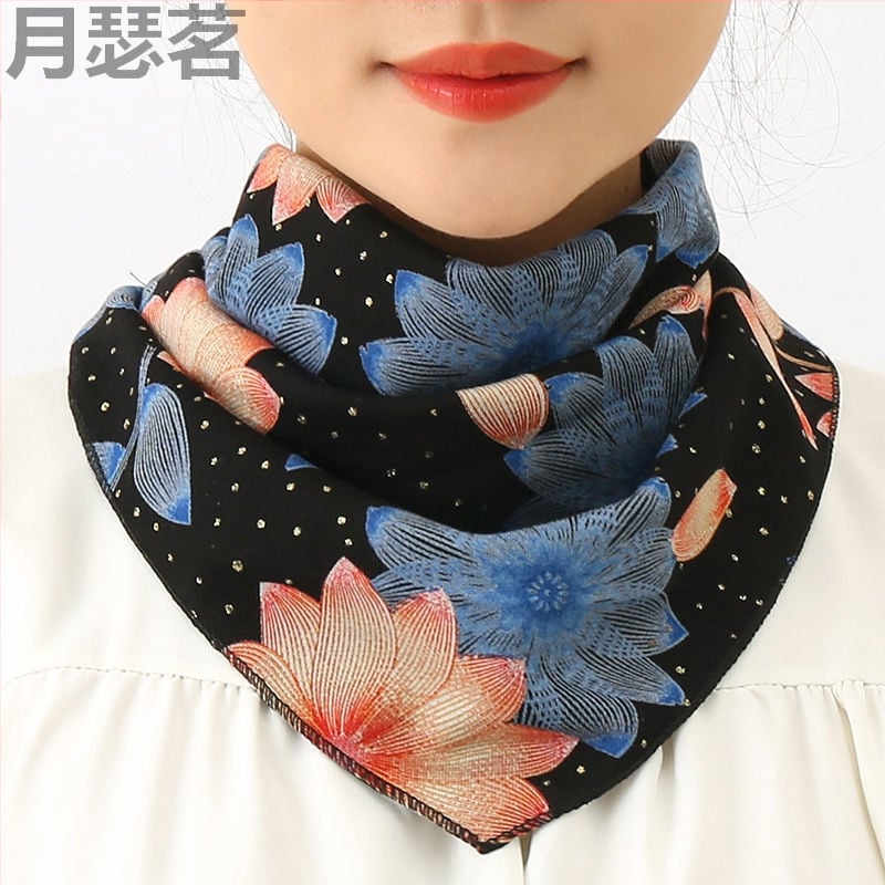 Koreai stílusú háromszög nyakmelegítő télre, Yue Se Ming márka, fő anyag tartalma 11–20%.