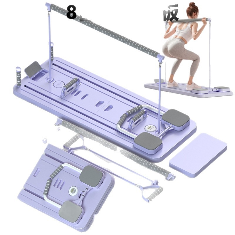 Kotac za trbuh i ploča za pilates – sklapanji kućni fitness uređaj, model plt, težina 4800 g, set od 4 komada