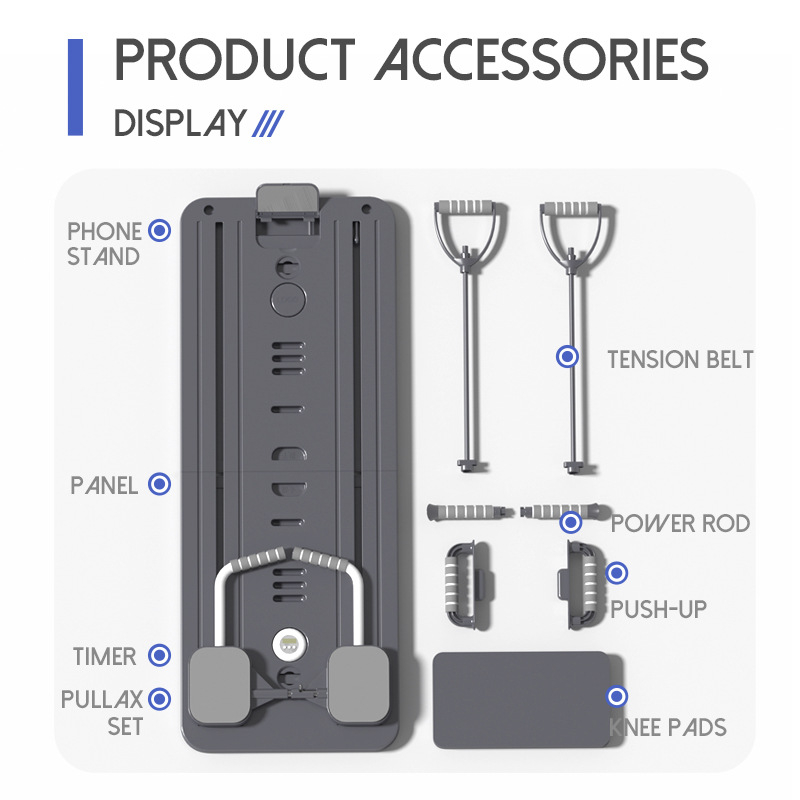 Κυλινδρος κοιλιάς και πίνακας πιλάτες – φορητός εξοπλισμός γυμναστικής οικιακής χρήσης, μοντέλο plt, βάρος 4800 g, σετ 4 τεμαχίων