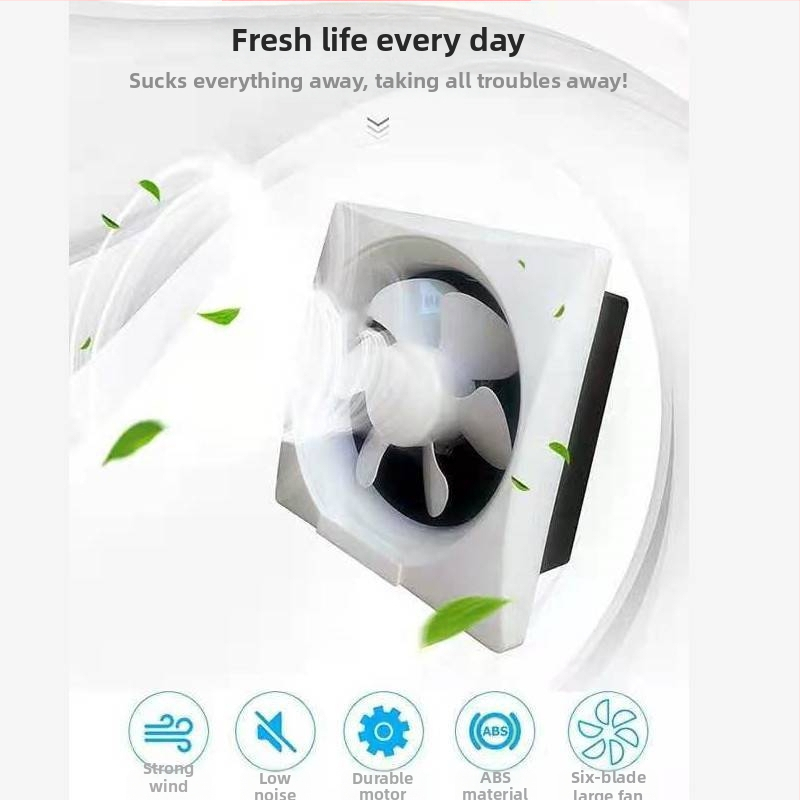 24V solarni DC ventilator za kuhinju i kupaonicu – automatsko kruženje, DC motor, kompaktni dizajn