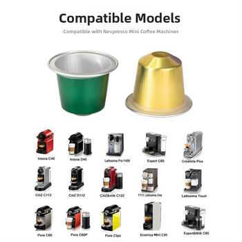 Carcasă pentru capsule de cafea, o singură utilizare – folie de aluminiu, compatibilă cu Nestlé Small