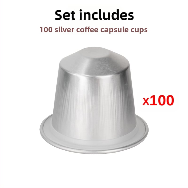 Carcasă pentru capsule de cafea, o singură utilizare – folie de aluminiu, compatibilă cu Nestlé Small