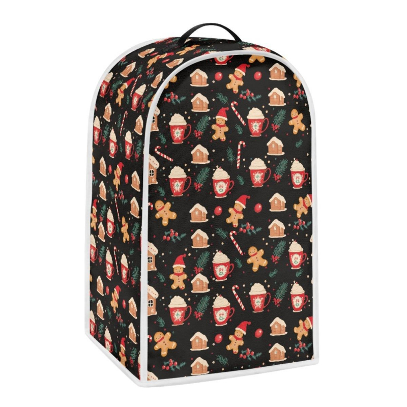 Husă pentru procesorul de bucătărie – poliester, model de Crăciun, personalizabilă