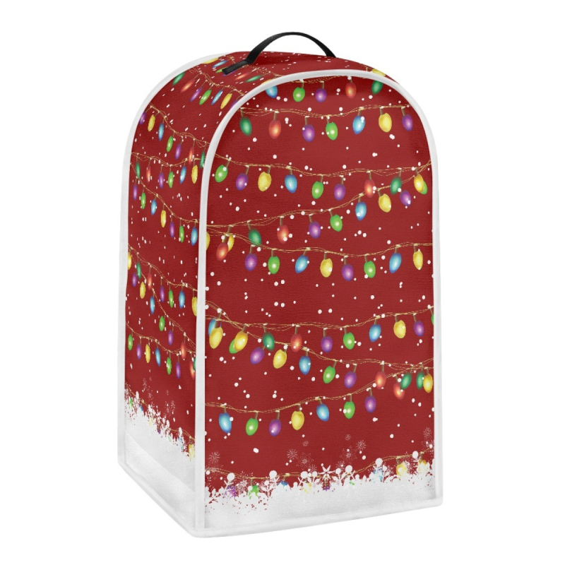 Husă pentru procesorul de bucătărie – poliester, model de Crăciun, personalizabilă