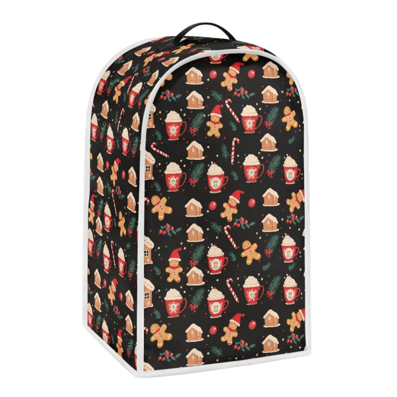 Husă pentru procesorul de bucătărie – poliester, model de Crăciun, personalizabilă