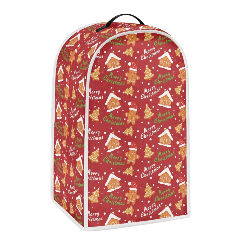 Husă pentru procesorul de bucătărie – poliester, model de Crăciun, personalizabilă