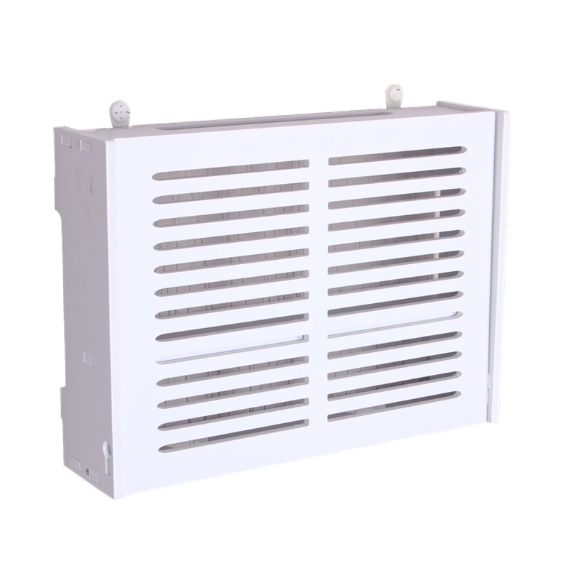 Két szintes falra szerelhető polc multimédiához és vezeték nélküli routerhez – fúrás nélküli szerelés