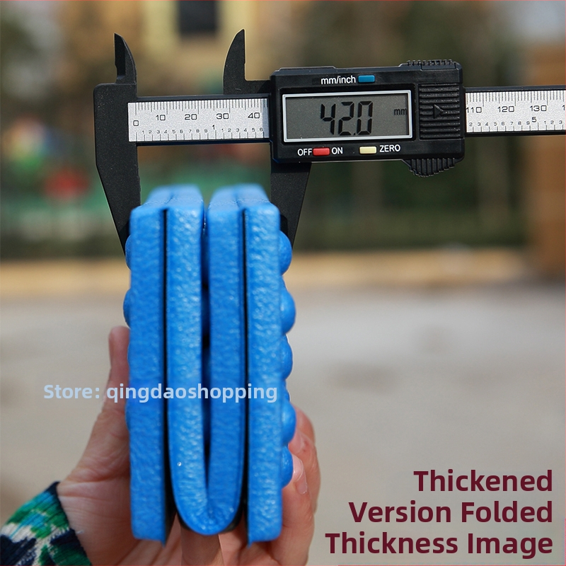 Портативна XPE квадратна танцова подложка, водоустойчива и влагозащитна, пяна подложка, сгъваема за къмпинг за един човек