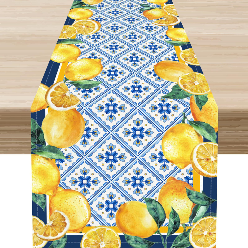 Stolna zastava, 100% lan, Geometrijski apstraktni uzorak, Amerikanski stil, Dekoracija za blagovanje