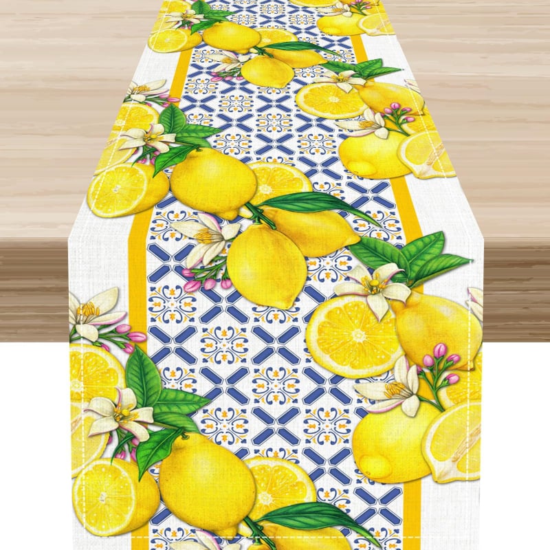 Stolna zastava, 100% lan, Geometrijski apstraktni uzorak, Amerikanski stil, Dekoracija za blagovanje