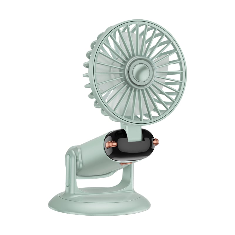 2-σε-1 USB επιτραπέζιος ανεμιστήρας με βάση για το τηλέφωνο, φορητός μίνι ανεμιστήρας με ενσωματωμένη μπαταρία 1000–1200mAh, 5 λεπίδες, διάρκεια λειτουργίας 6–8 ωρών