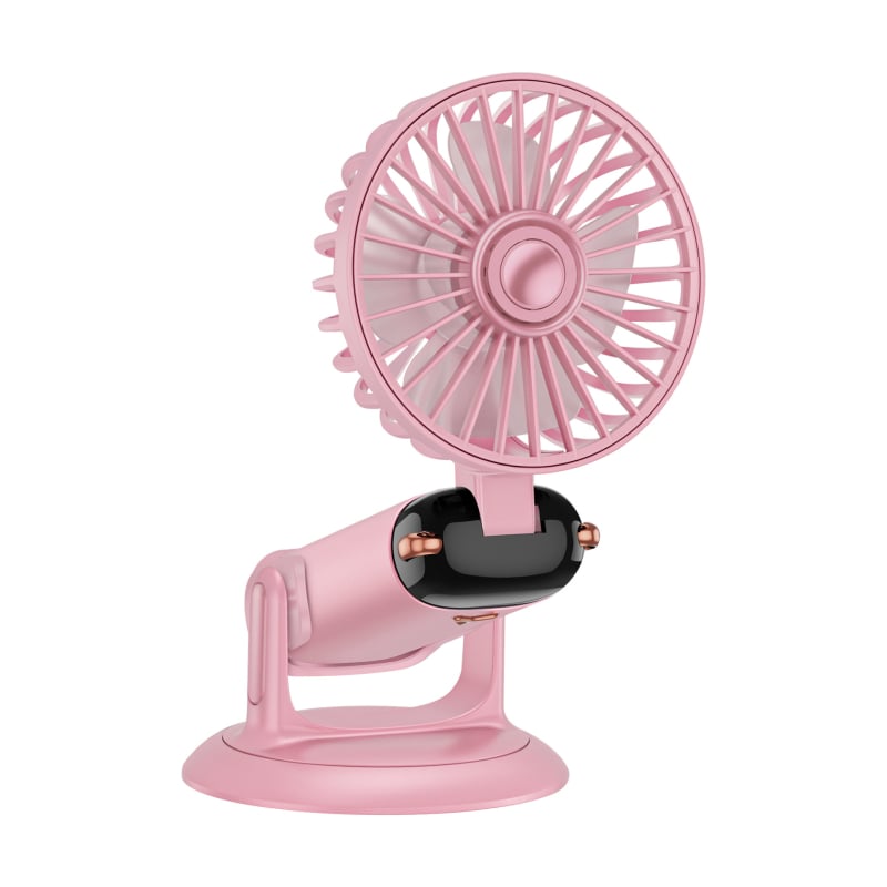 2-σε-1 USB επιτραπέζιος ανεμιστήρας με βάση για το τηλέφωνο, φορητός μίνι ανεμιστήρας με ενσωματωμένη μπαταρία 1000–1200mAh, 5 λεπίδες, διάρκεια λειτουργίας 6–8 ωρών