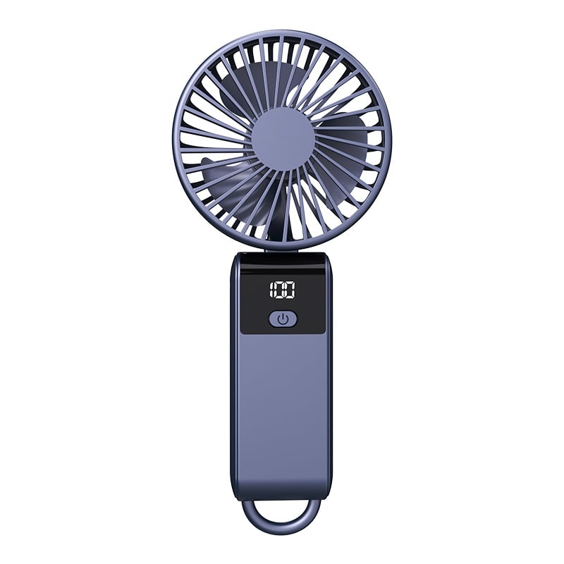 2-σε-1 USB επιτραπέζιος ανεμιστήρας με βάση για το τηλέφωνο, φορητός μίνι ανεμιστήρας με ενσωματωμένη μπαταρία 1000–1200mAh, 5 λεπίδες, διάρκεια λειτουργίας 6–8 ωρών