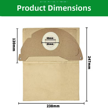 WD2MV2 pūkļu savākšanas somiņa putekļu sūcējam, mājas lietošanai, modelis WD2MV2, piemērota 51–100 m² platībai