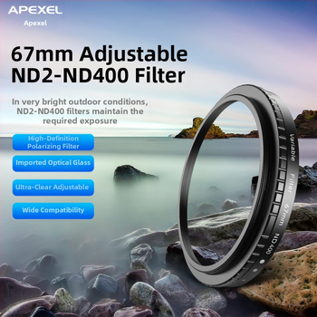 APEXEL филтър за мобилен телефон с регулируем ND и CPL – ND2-32/2-400, поляризация, APL филтър