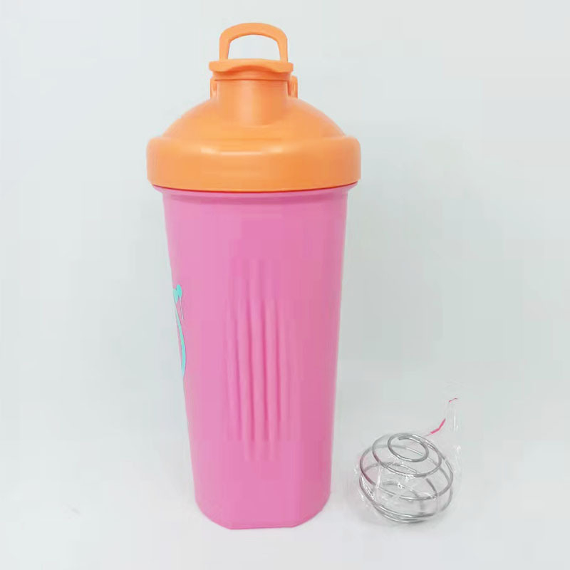 Šejker šalica za proteinski prah, plastična cilindrična posuda, PP materijal, otporna na toplinu, jednodijelna konstrukcija, težina 115 g