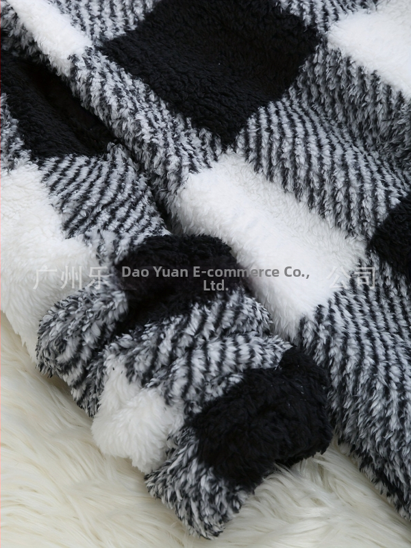 Dlhý dámsky sveter z polyestera s kockovaným vzorom, okrúhly výstrih, vrecko, voľný strih