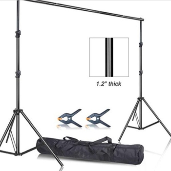 Pozadinski okvir 2,8×3 m s 4-inčnim plastičnim klipovima; Materijal: aluminij, plastika, željezo.