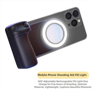 Telefon Selfie svjetlo s Bluetooth pomoćnikom za snimanje, BBC-9, Rasvjeta za fotografiju, Dvostruka boja temperatura, 5V, ispod 10W