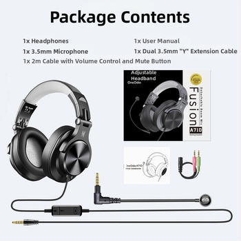 Oneodio A71D ενσύρματο headset με μικρόφωνο, 3,5 mm βύσμα