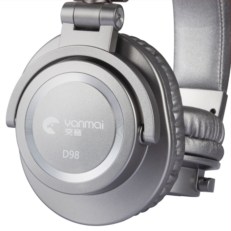 DJ мониторни слушалки с 50 мм драйвер, жични, 2 м кабел, 3,5/6,3 мм жак, честотен диапазон 15 Hz–20 kHz