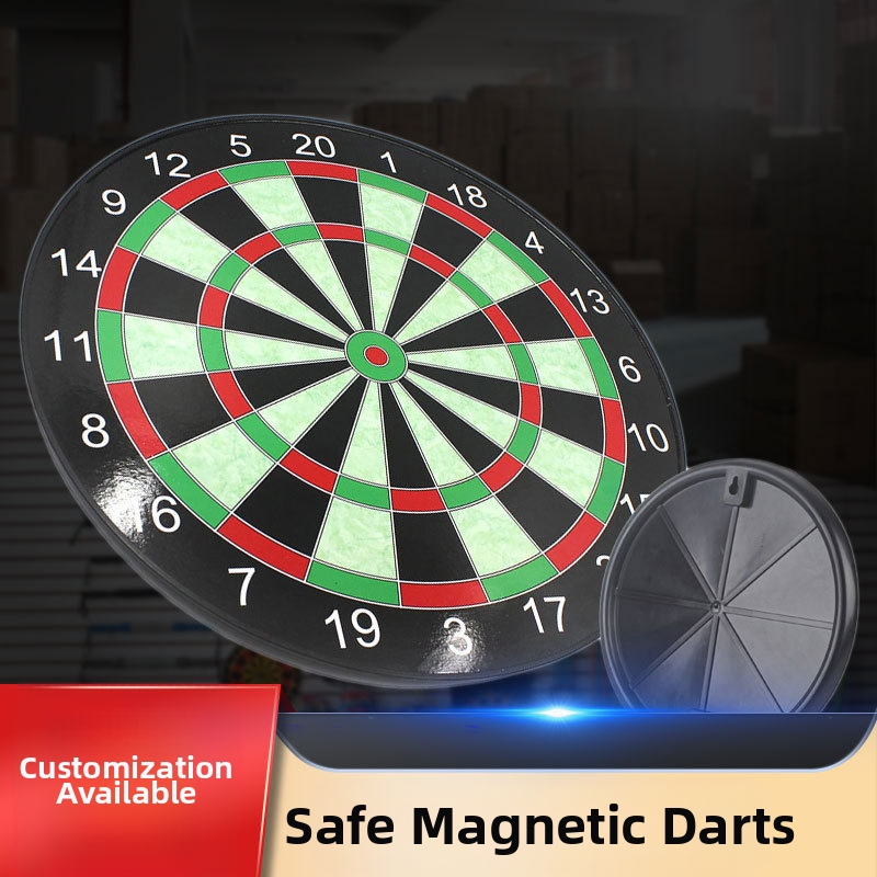 Set magnetskih dartova za unutarnju upotrebu, dvostrana magnetna ploča, 20 dartova (materijali: PP plast, željezna ploča, magnet)