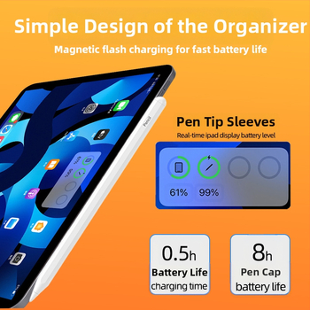 Стилус за Apple iPad: магнитен зареждащ капацитивен стилус, марка Currency, модел 394, код на продукта 394