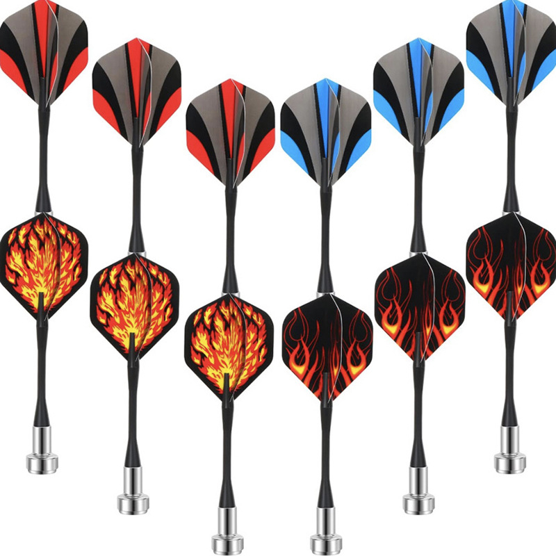 12-частен магнитен комплект дартс за деца — здрави магнитни глави, универсални върхове, Nine Ge