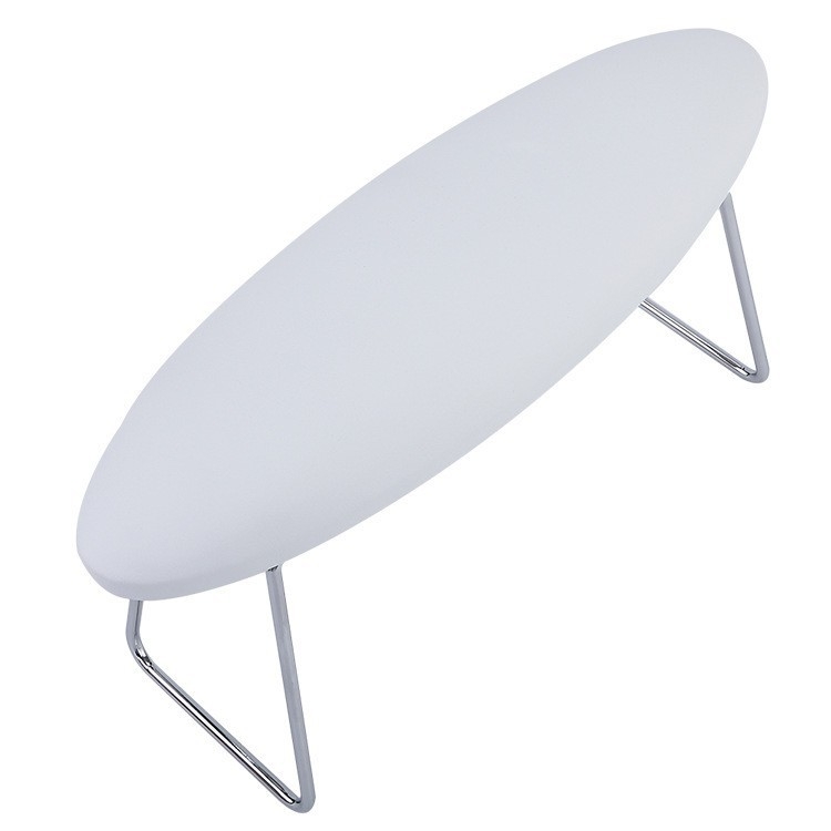 Nagu mākslas rokas spilvens ar nerūsējoša tērauda stiprinājumu un ultrafiber ādas paneli; viegli tīrāms, rokas atbalsta spilvens, piemērots veikaliem, neto svars 420 g