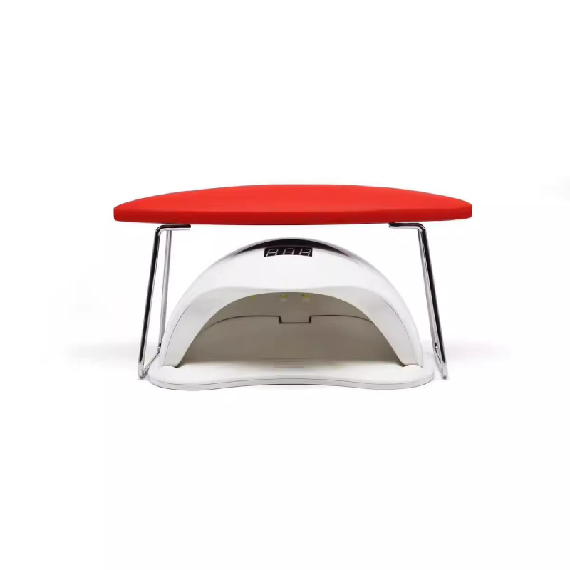 Nagu mākslas rokas spilvens ar nerūsējoša tērauda stiprinājumu un ultrafiber ādas paneli; viegli tīrāms, rokas atbalsta spilvens, piemērots veikaliem, neto svars 420 g