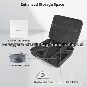 EVA твърд корпус, преносим инструментален кейс за аксесоари към Starlink приемник/рутер, модел ZY250919; материал: композит; товароподемност: 5; антифалшификационно маркиране; водоустойчива опаковка