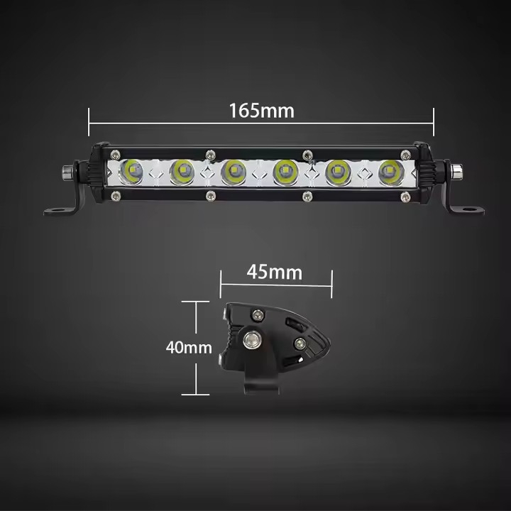 Off-road LED priekšējā bufera restes gaisma kravas automašīnai, 18W, 10–30V, 1440LM, alumīnija sakausējums, Cree LED diodes