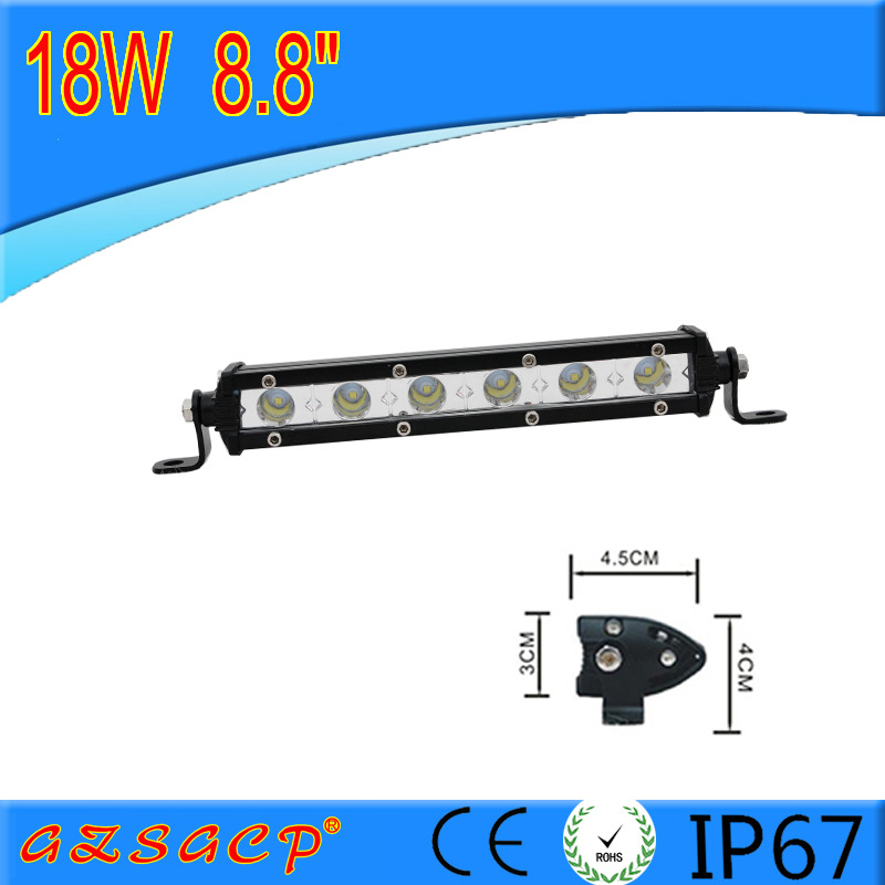 Off-road LED priekšējā bufera restes gaisma kravas automašīnai, 18W, 10–30V, 1440LM, alumīnija sakausējums, Cree LED diodes