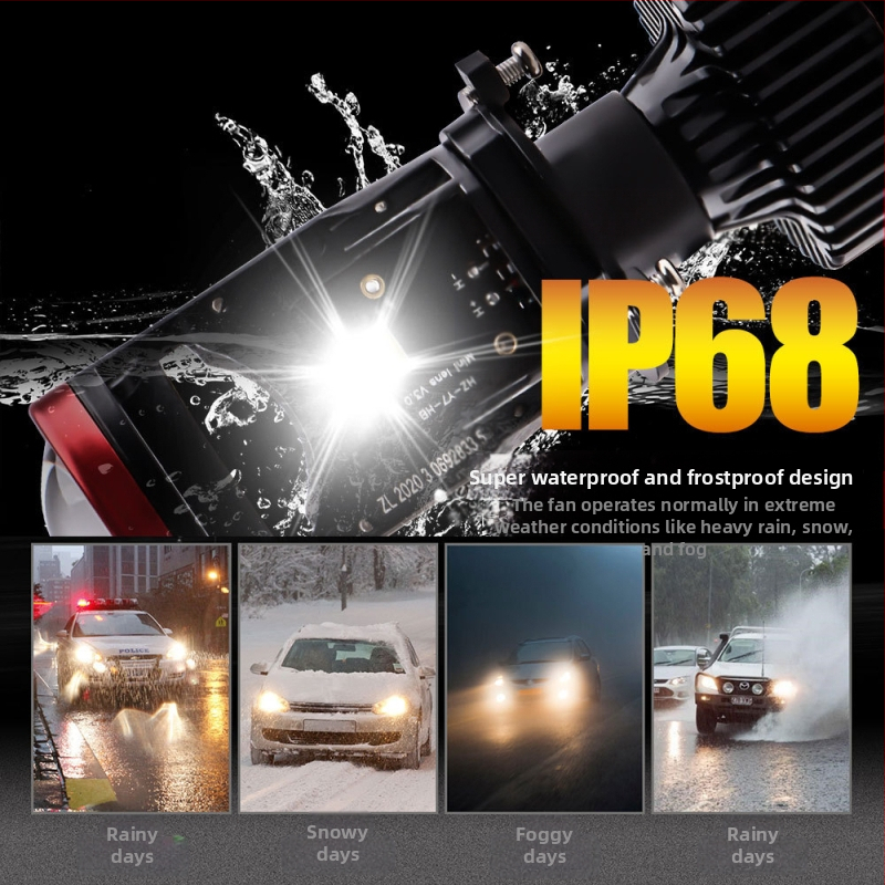 LED предна светлина H4 CSP3570, 45W, 15000 lm, 10-20V, IP68