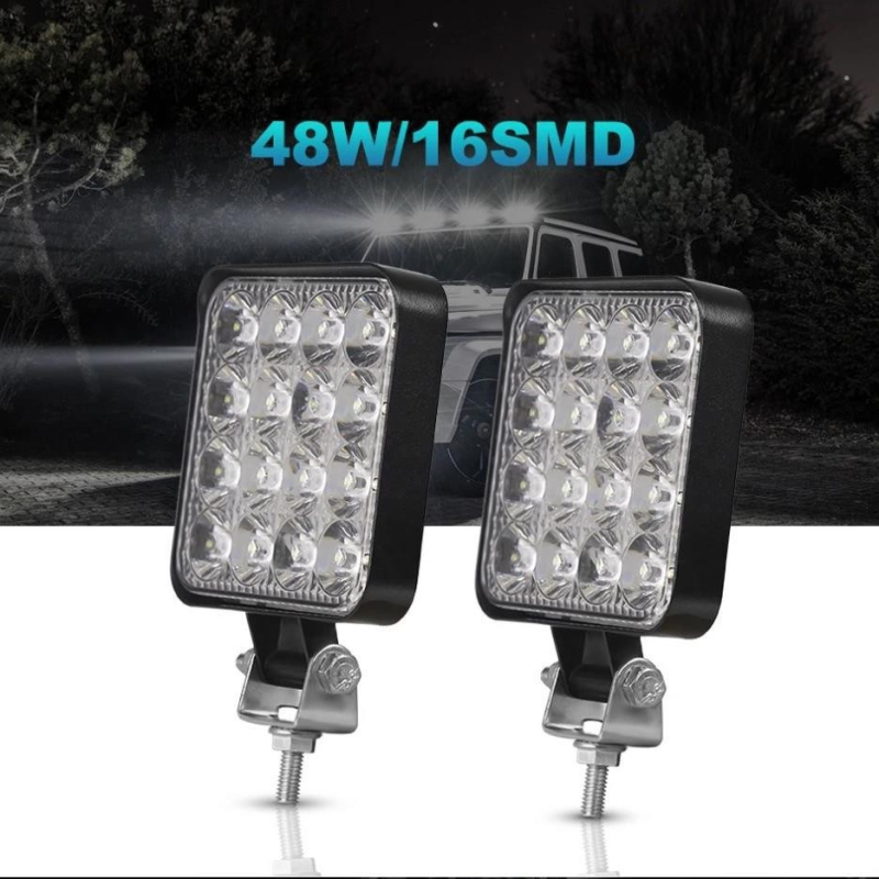 LED svjetlosni bar za maglu za off-road vozila, 48W, 12V, 6500K, aluminij + PC, LED 3030