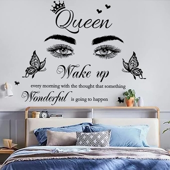 Стенен PVC стикер, водоустойчив, антизамърсяващ и декоративен, 1 бр., модерен плосък дизайн за дневна, спалня и кабинет