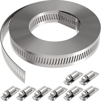 Kit de cleme pentru furtun din oțel inoxidabil DIY (Brand: Other; Material: Purple sandalwood)