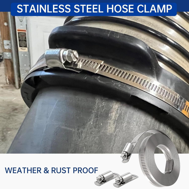 Kit de cleme pentru furtun din oțel inoxidabil DIY (Brand: Other; Material: Purple sandalwood)