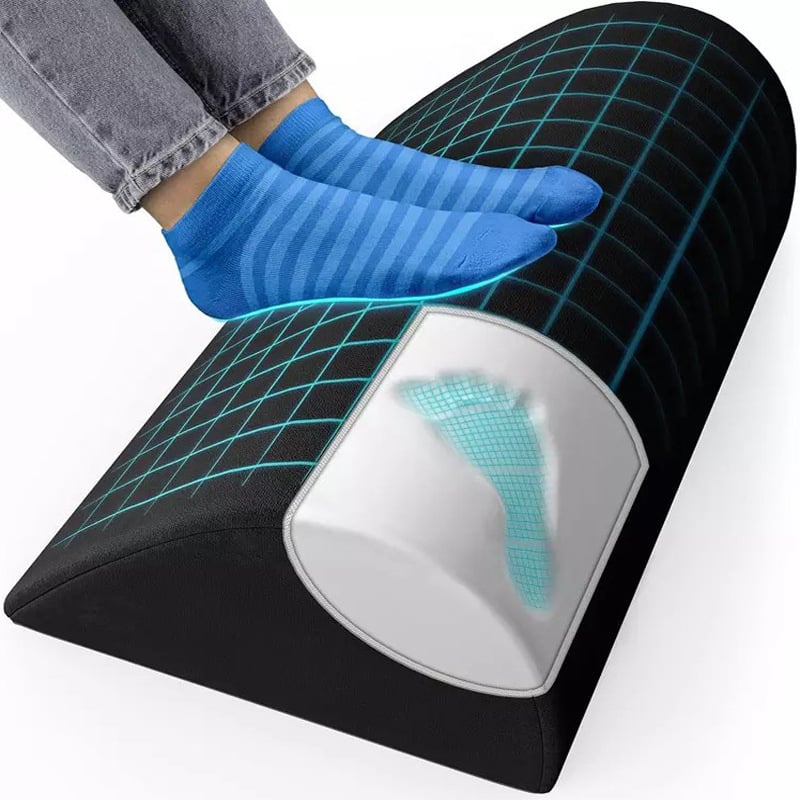 Atmiņas putu daudzfunkcionālais spilvens, pusapļa forma, jostas atbalsts, kāju spilvens, kakla skriemeļu spilvens