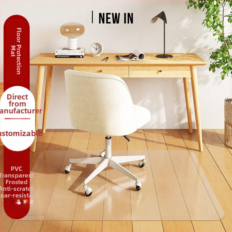 Covor de podea din PVC transparent, dreptunghiular, impermeabil și antiderapant, țesut mecanic, personalizabil